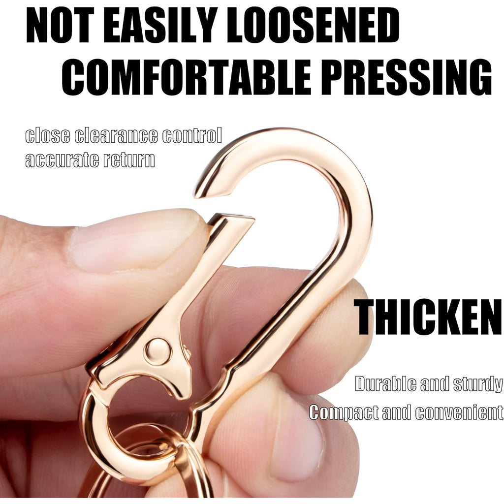 Wikavanli Metal Keychains Keyring Key Chain Ring Clip Holder Organizer for Home Car Keys Key Finder Women Men
