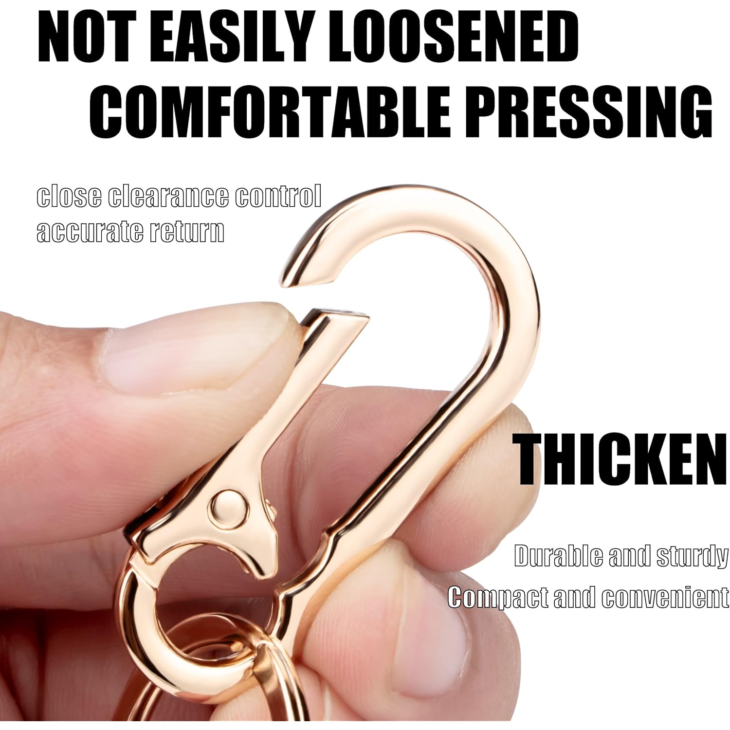 Wikavanli Metal Keychains Keyring Key Chain Ring Clip Holder Organizer for Home Car Keys Key Finder Women Men
