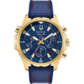 Bulova Men'S Marine Star Series B Stainless Steel 6-Hand Chronograph Quartz Watch, 100M