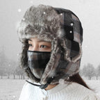 Unisex Winter Trapper Hat Cold Proof Keep Warm Hat with Ear Flaps for Hunting Skiing Trooper Winter Outdoor Activities