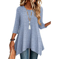 Zeagoo 3/4 Sleeve Womens Tops Dressy Casual Tunics to Wear with Leggings Loose Fit Cute Blouses 2026 Trendy