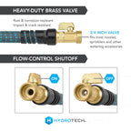Hydrotech 25 Ft Expandable Burst-Proof Garden Hose, 5/8 In Diameter | Patented Force Control Technology Delivers Lightweight, Kink-Free Flexibility, Compact Storage And Dependable Durability.