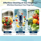 Purepod Produce Cleaner, Fruit And Vegetable Cleaner With Oh-Ion Technology | Ipx7 Wireless Food Purifier, 10 Min Auto Clean For Fruits, Veggie, Grains, Meat, Seafood