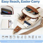 Anti Theft Crossbody Bags For Women Rfid Sling Bag, Vegan Leather Cross Body Travel Purse For Women Men