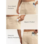 Willit Men'S Linen Shorts Dress Summer Casual Work Linen Shorts Flat Front With Pockets 10"