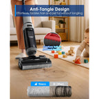 Tineco Floor One I5 Stretch Wet Dry Vacuum Cleaner, Vacuum & Mop In One Step, 20Kpa Powerful Suction, 180° Lay-Flat Design, Anti-Tangle Design, Dual-Sided Edge Cleaning, Up To 30* Minutes Runtime