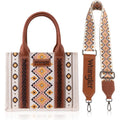 Montana West Wrangler Purse Western Aztec Tote Bag for Women with Guitar Strap | Western, Boho, Aztec, Western, Boho, Aztec