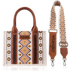Montana West Wrangler Purse Western Aztec Tote Bag for Women with Guitar Strap | Western, Boho, Aztec, Western, Boho, Aztec