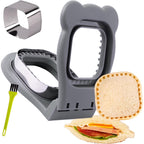 Uncrustables Sandwich Maker Sealer Cutter, Crustless Sandwich Cutter, Pb&J Uncrustable Maker - Color Grey, Square Shape