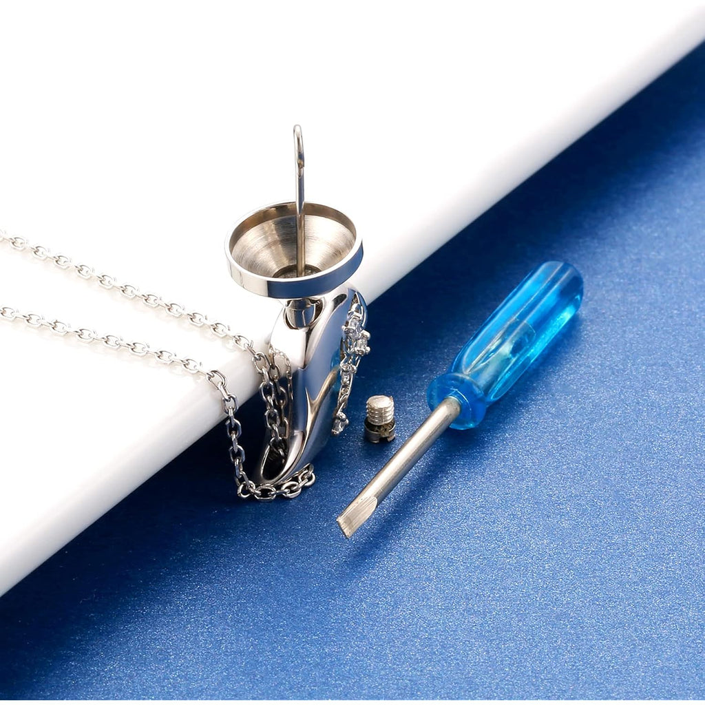 925 Sterling Silver Tree of Life Teardrop Urn Necklace for Ashes Family Tree Keepsake Cremation Pendant Memorial Jewelry for Women