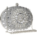 Womens Sparkly Rhinestone Glitter Clutch Purse Evening Handbag Shoulder Bag for Wedding Party Prom