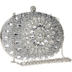 Womens Sparkly Rhinestone Glitter Clutch Purse Evening Handbag Shoulder Bag for Wedding Party Prom
