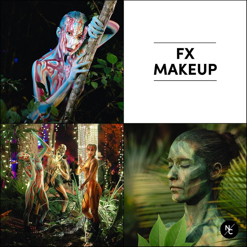 Narrative Cosmetics Fx 12-Color Palette - Water-Activated Face & Body Paint For Sfx, Theater, Cosplay - High-Pigment, Blendable Sfx Makeup, Easy-To-Use For Film & Tv