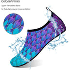 Watelves Water Shoes For Womens Mens Barefoot Quick-Dry Aqua Socks For Beach Swim Surf Yoga Exercise New Translucent Color Soles