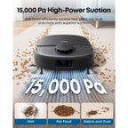 Eufy C28 Robot Vacuum And Mop Combo, 15,000 Pa, Hydrojet Roller Mop | Upgraded From X10 Pro, Zero-Tangle For Pet Hair, Auto Mop Washing&Drying, Self-Emptying&Refilling 2026 New