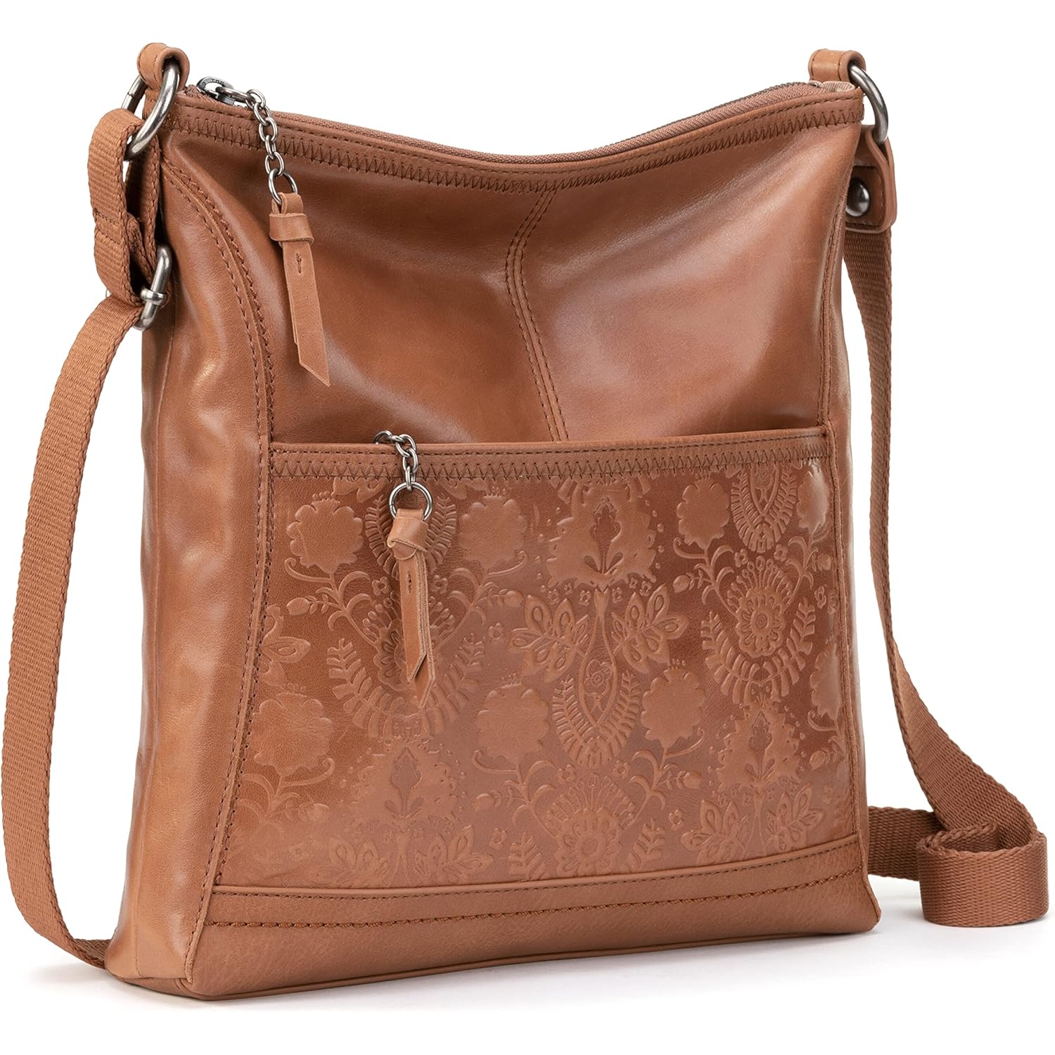 The Sak iris Leather Crossbody Purse - Women's Handbag for Everyday & Travel - Cross Body Bag With Zipper Closure