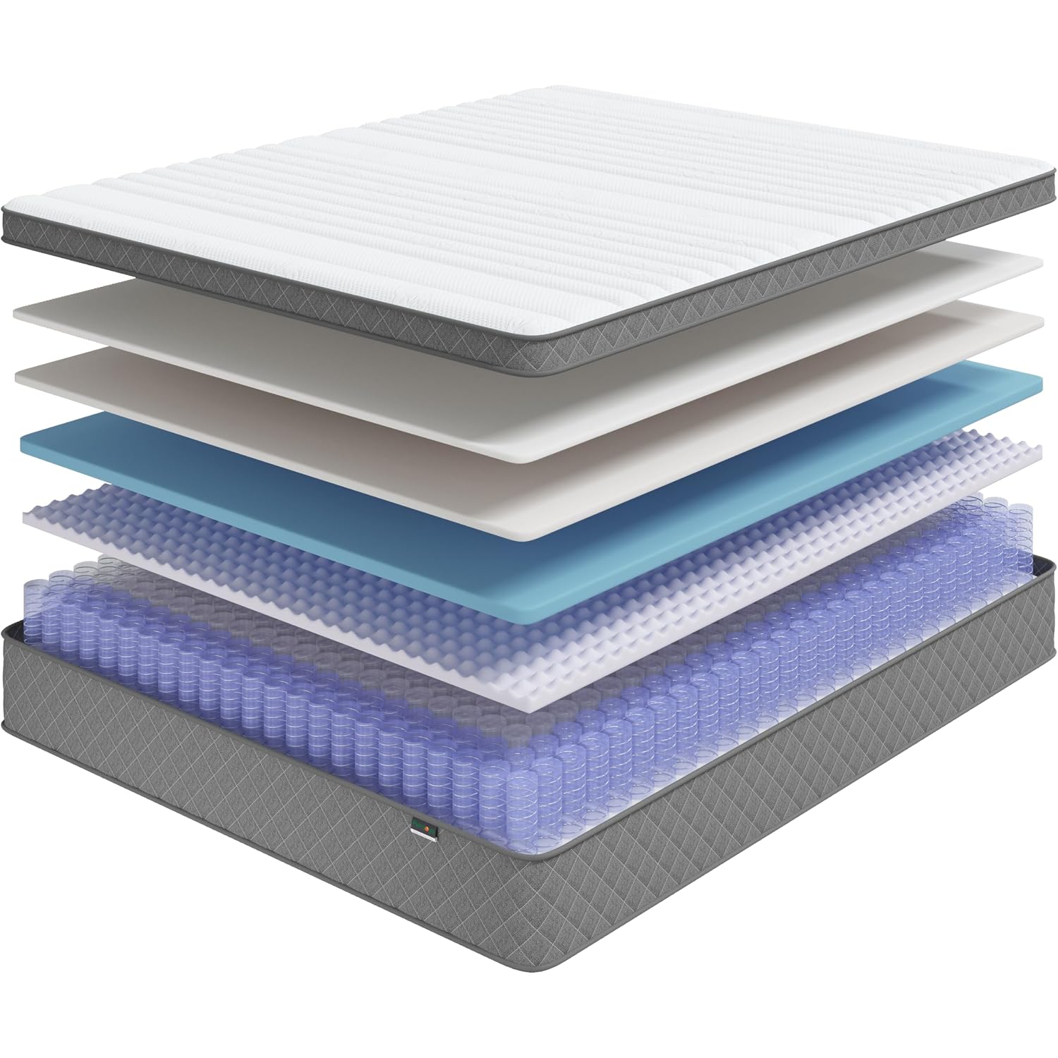 Purrjoys Full Mattress, 12 Inch Cooling-Gel Memory Foam And Pocket Spring Hybrid Mattress, Full Size Mattress In A Box, Certipur-Us Certified, Medium Firm, Double Mattress