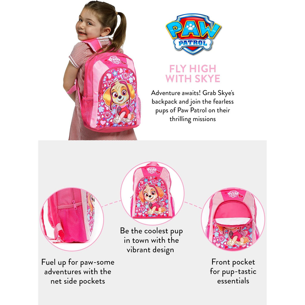 Paw Patrol Skye Backpack | Backpacks For Girls | Kids School Bags