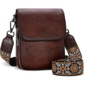 Heshe Leather Small Crossbody Bags For Women Rfid Blocking Cell Phone Purse Anti-Theft Travel Bag With Wide Straps