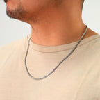 Nuragold 10K White Gold Solid Rope Diamond Cut Chain Necklace 16"-30" (1.5mm-6mm) Made in Italy (Mens Womens Unisex Jewelry