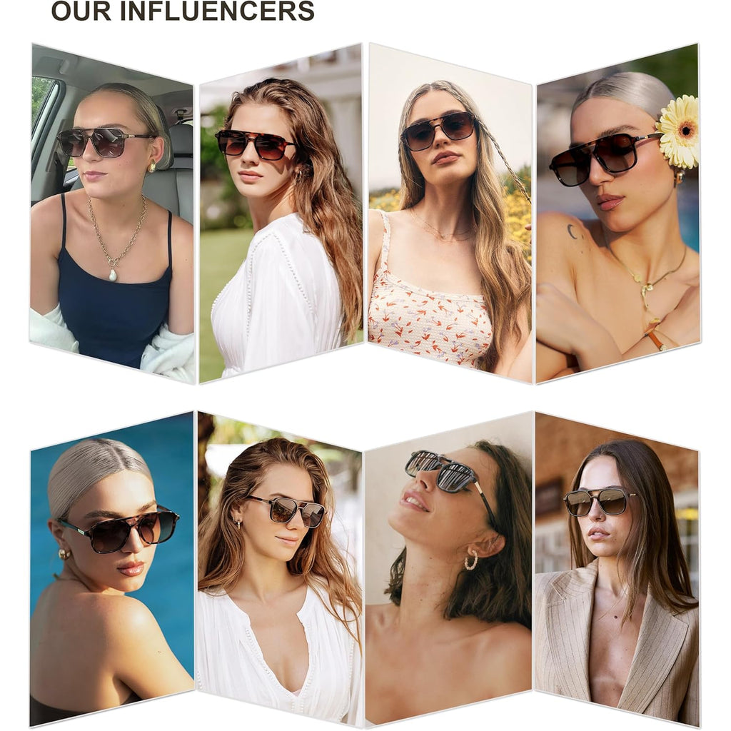 SOJOS Retro Aviator Sunglasses for Women Men,Trendy Rectangle Womens Mens Shades Sun Glasses SJ2202