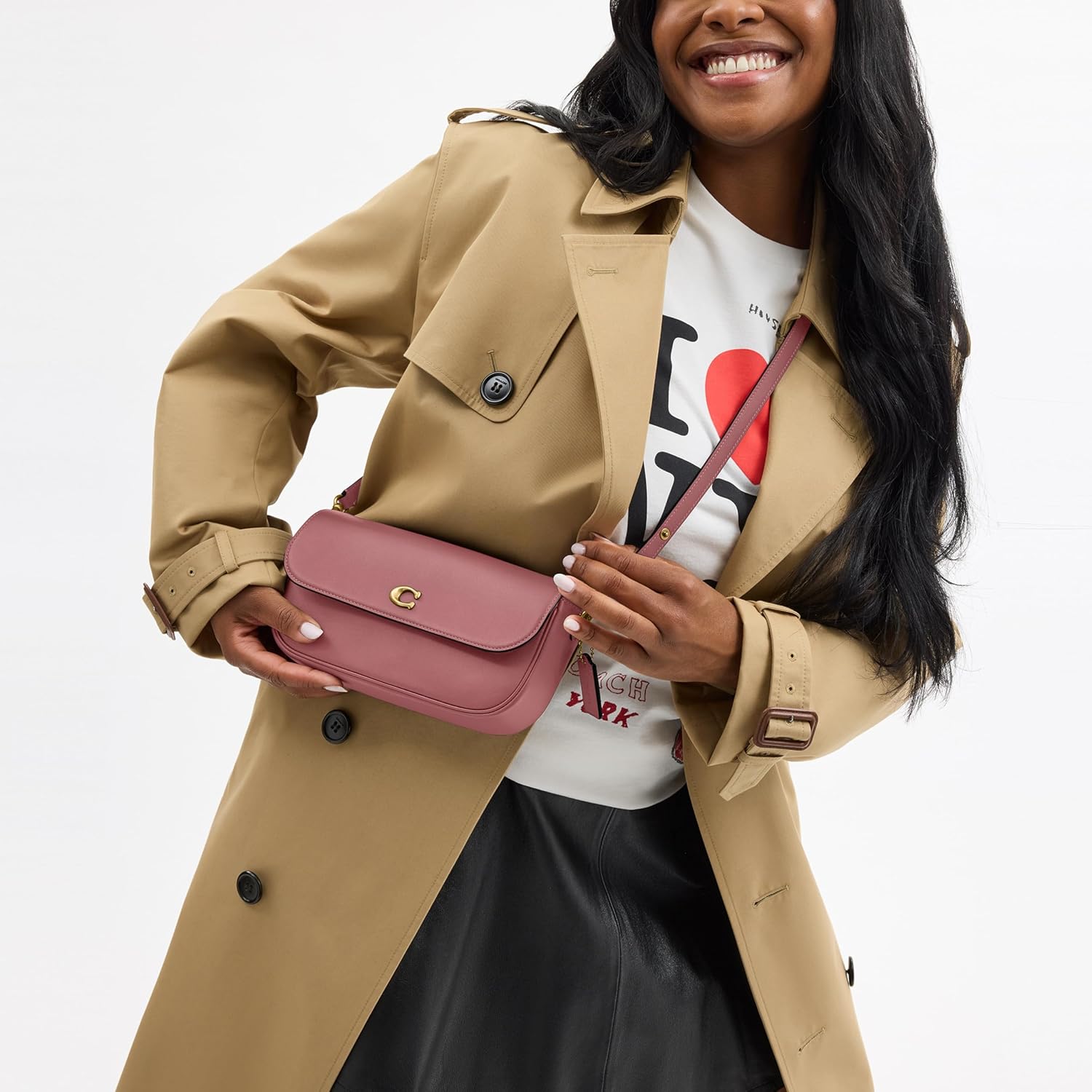 Coach Brook Flap Bag With Chain