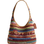 Coach Brooklyn Shoulder Bag 28 In Straw