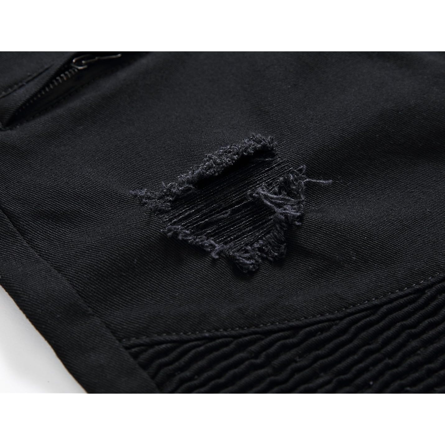 Enrica Men'S Ripped Distressed Slim Fit Holes Denim Shorts