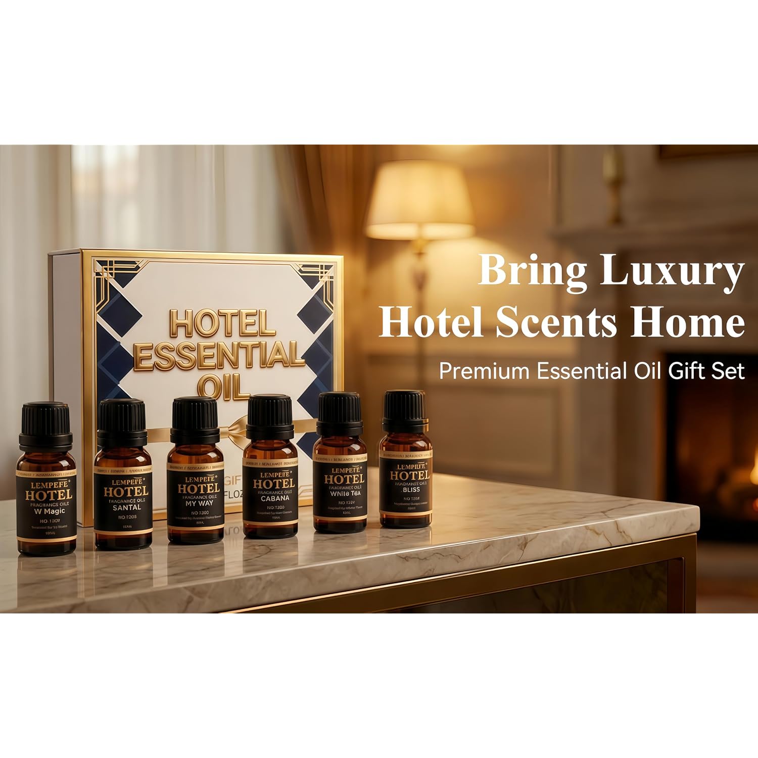 Hotel Diffuser Oil Discovery Kit - Buyers’ Best Picks - 10 Mlx8, Hotel Fragrance Oil Gift Set - For Waterless Essential Oil Diffuser Inspired By Iconic 5-Star Hotels