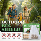 Mosquito Repellent For Patio 48 Balls - Natural Mosquito Repellent Indoor & Outdoor Use, Mosquito Deterrent For Yard - Long Lasting Mosquito Control For Camping, Travel & Home