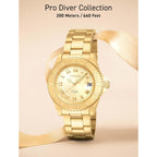 Invicta Women'S Angel 40Mm Gold Tone/Rose Tone Stainless Steel Quartz Watch, Gold (Model: 14321, 14368)