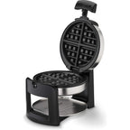 Cuisinart Round Flip Belgian Waffle Maker, 1" Thick Belgian-Style Waffle, Waf-F30Nas