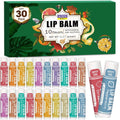 Azen 30 Pack Lip Balm, Natural Lip Balm Bulk, Lip Care Product, Moisturizing Lip Balms For Dry Cracked Lips, Mothers Day Gifts Easter Basket Stuffers - 10 Flavors