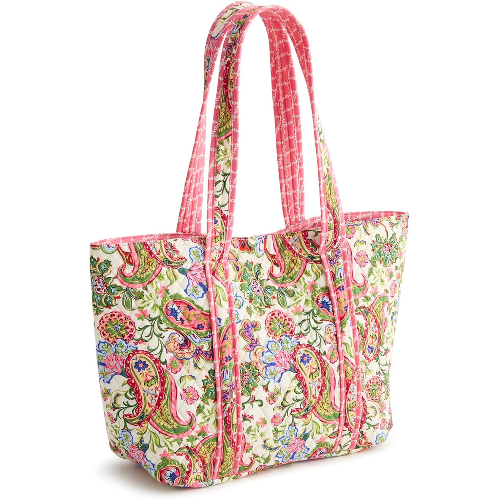 Vera Bradley Women'S Premium Cotton Hathaway Tote Bag – Quilted Reversible Shoulder Purse