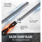 Bright Hobby Brisket Slicing Knife – 12" Brisket Knife, BBQ, Grilling Gifts For Men – Razor Sharp German Steel, Full Tang, Ergonomic Handle