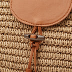Summer Hand-Woven Straw Shoulder Bags For Women Large Woven Beach Tote Purse Vacation Top Handle Handbags With Tassel