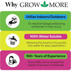 Grow More 0.2-0-0 Eddha Iron Chelate For Greener Plants On Soils With Ph Of 7 Or Above - 1Lb Of Water Soluble Chelated 6% Iron For Plants