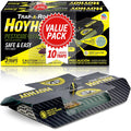 Hoy Hoy Trap A Roach - 10 Traps [2 Pack] Baited Glue Traps, Great For Home With Kids & Pets Indoor, Sticky Pest Control Trap, Roach Killer, Made In Japan