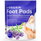AOSORW Natural Foot Pads - Lavender Bamboo Vinegar - Premium Foot Care - Soothing Nighttime Ritual - Comforting Aromatherapy Experience - 30 Pads (Pack of 1)