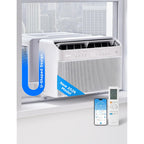 Midea 12,000 Btu U Shaped Smart Inverter Window Air Conditioner - Cools 550 Sq Ft, Ultra Quiet With Open Window Operation - Alexa/Google Assistant Compatible, 37% Energy Savings, Remote (2026 Edition)