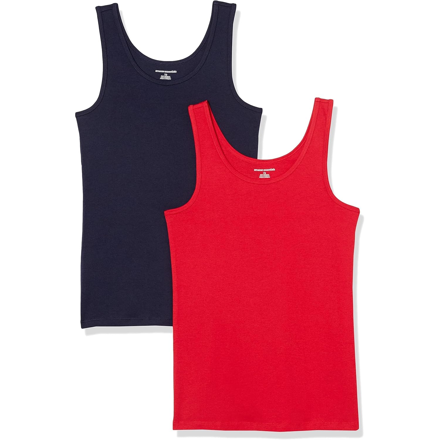 Women's Slim-Fit Scoop Neck Tank Top, Pack of 2