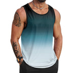 Vogstart Mens Hawaiian Beach Tank Tops Summer Vacation Muscle Top Graphic Sleeveless Shirts (S-3Xl)