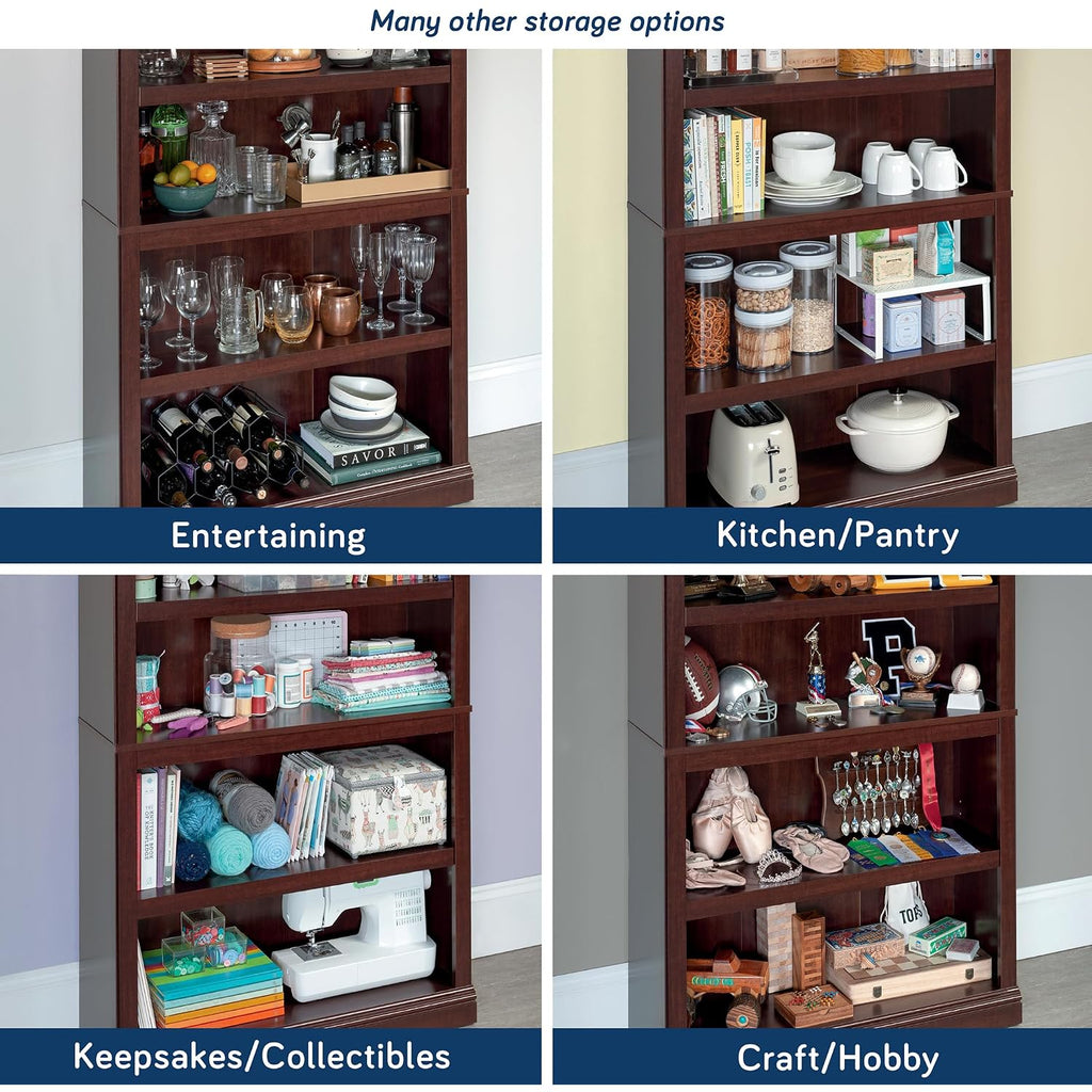 Sauder Miscellaneous Storage 5-Shelf Bookcase/ Book Shelf, Select Cherry Finish