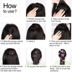 11 Pieces Hair Bump Sponge Volume Hair Bases Set Bump It Accessory For Volume Insert Styling Tools Up Combs Clips Sponge Bun Updo Accessories For Women Diy Hairstyles(Black, Brown)
