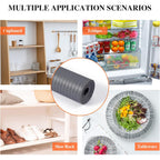 Mcrbeay Shelf Liner Non Adhesive, Washable Cabinet Liners For Shelves, Waterproof Durable Non-Slip Drawer Liners For Kitchen Cabinets, Cupboard, Pantry, Gray 12" X 20'