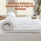 Whatsbedding 3 Inch Memory Foam Mattress Topper (Queen, 60X80), 1700 Gsm