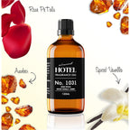 Airscent Hotel Diffuser Oil No. 1031 - Rose Spiced Vanilla Amber - 30 Ml | Premium Fragrance Oil For Ultrasonic And Waterless Diffusers And Crafting - 1 Fl Oz Glass Bottle With Dropper