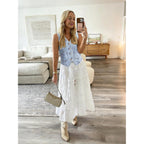 Denim Vest V Neck Jean Vest Tops For Women Sleeveless Button Down Denim Cropped With Pockets Casual Outfits