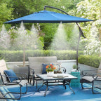 Goxawee Misting System, 26Ft (8M) Misting Line + 7 Brass Mist Nozzles + Brass Adapter(3/4"), Misters For Outside Patio Cooling Outdoor Garden Greenhouse Trampoline For Waterpark