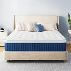Queen Mattress Medium Firm 12 Inch Hybrid Mattress,Certified Safe Foams & Fabric For Cooling Motion Isolation & Breathable Sleep, Pressure Relief, Fiberglass Free
